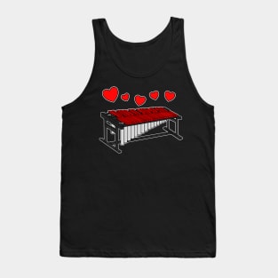 Valentines Marimba Marimbist Wedding Musician Tank Top